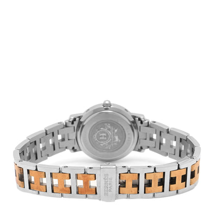 Hermes Stainless Steel 24mm Clipper Quartz Watch Gold 3 of 4