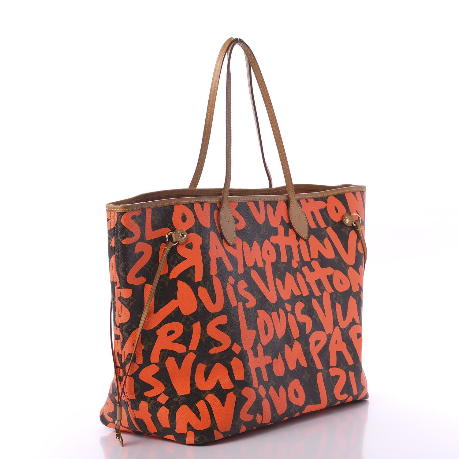 Louis Vuitton Monogram Graffiti Neverfull GM Orange 3 of 10