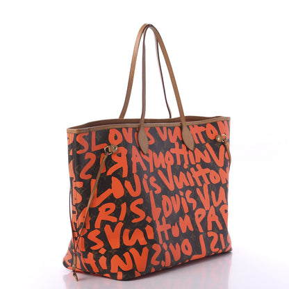 Louis Vuitton Monogram Graffiti Neverfull GM Orange 3 of 10