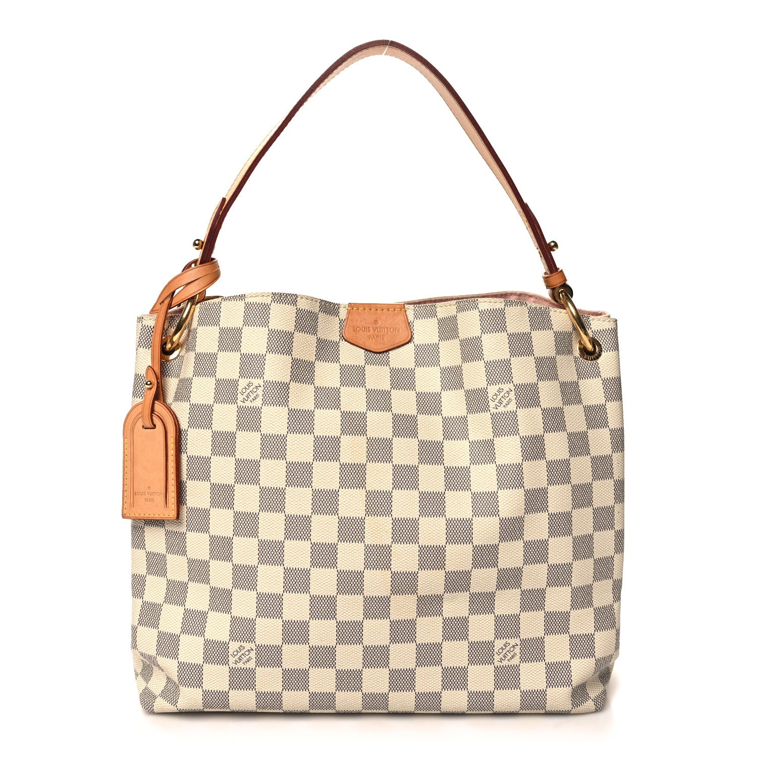 Louis Vuitton Damier Azur Graceful PM Rose Ballerine 1 of 11