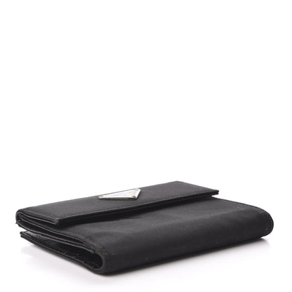 Prada Tessuto Nylon French Wallet Black 4 of 8