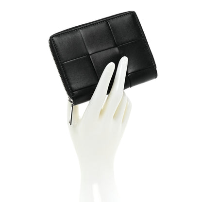 Bottega Veneta Nappa Maxi Intrecciato Zip Around Wallet Black 2 of 11