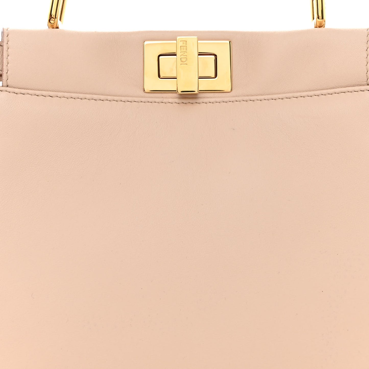 Nappa Stacked Bar Mini Peekaboo Iconic Satchel Rosa Plaster