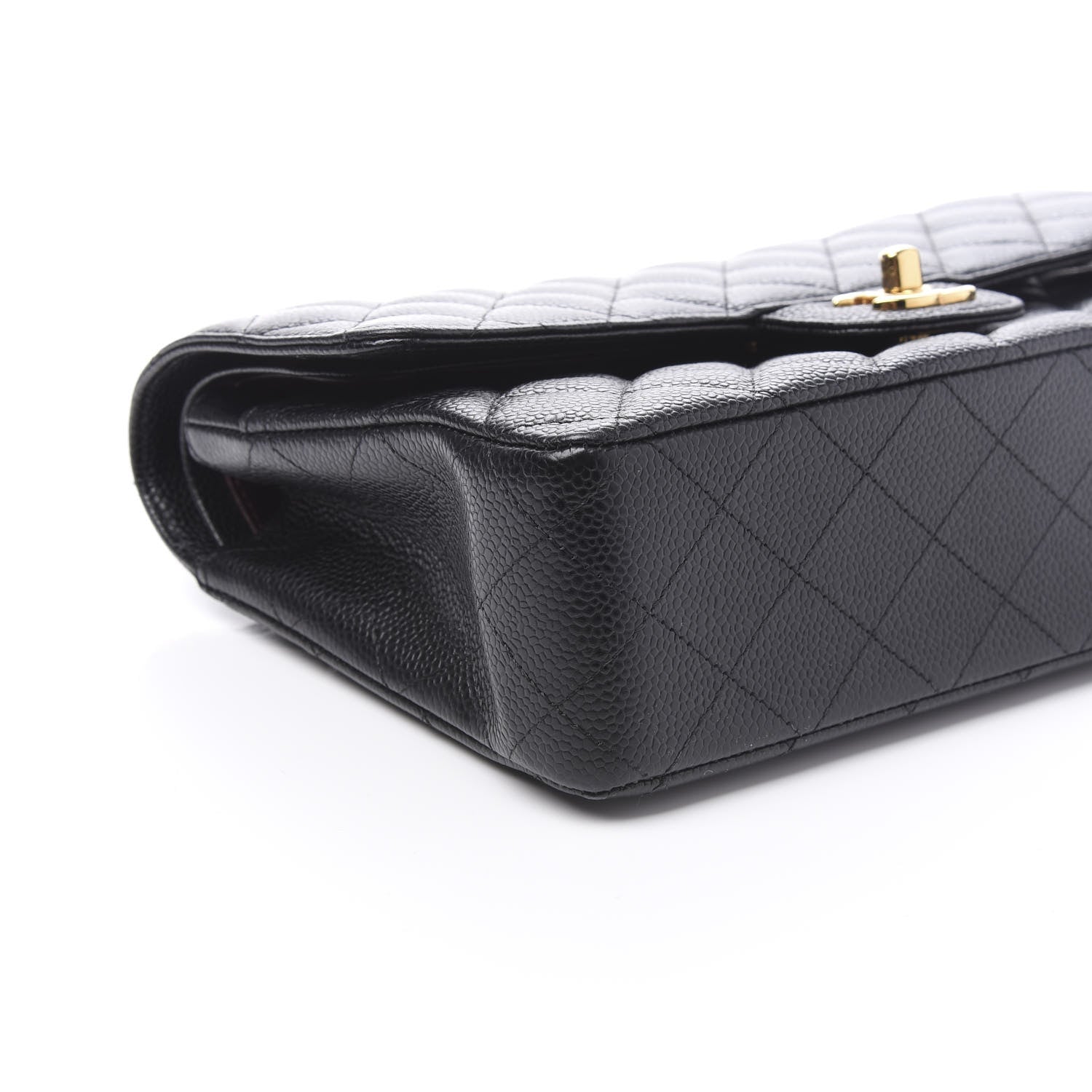 Chanel Caviar Quilted Medium Double Flap Black 8 of 10