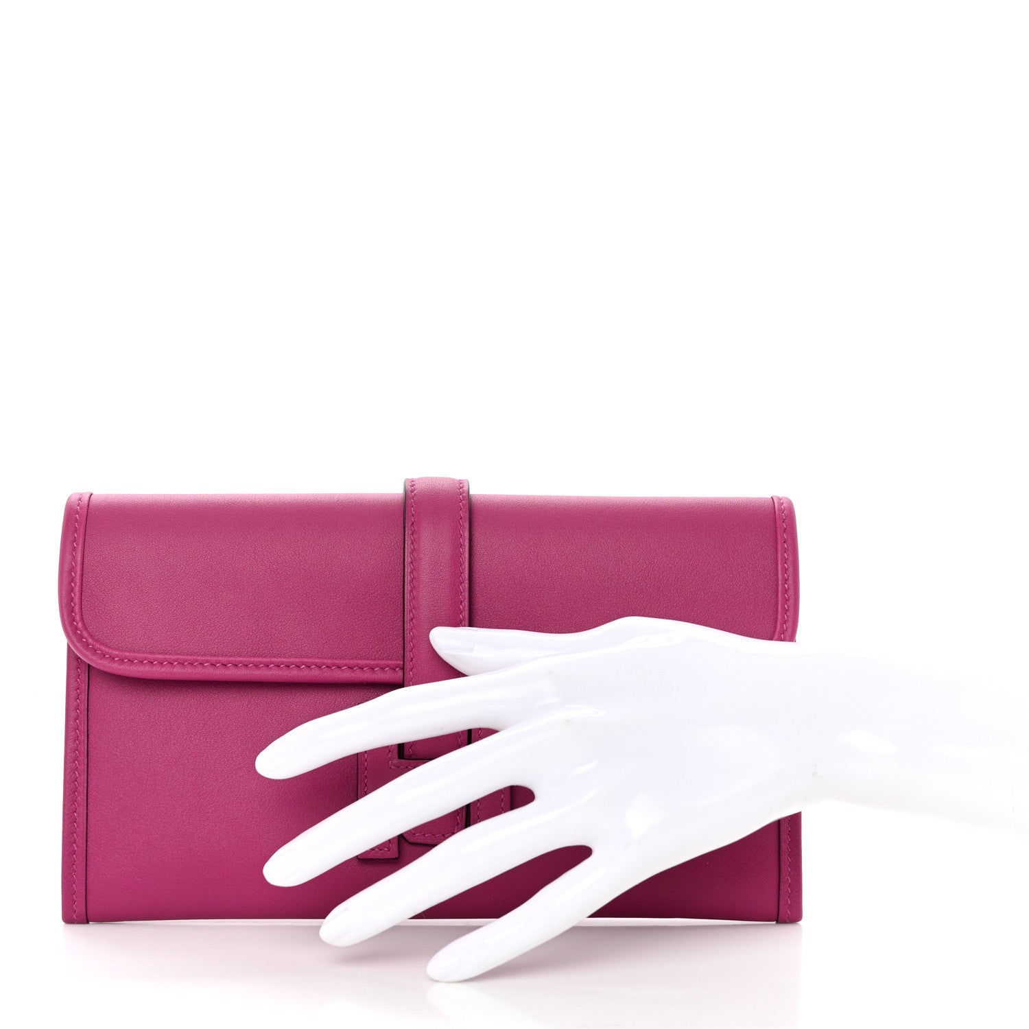 Hermes Swift Jige Duo Clutch Rose Pourpre Indigo 2 of 8