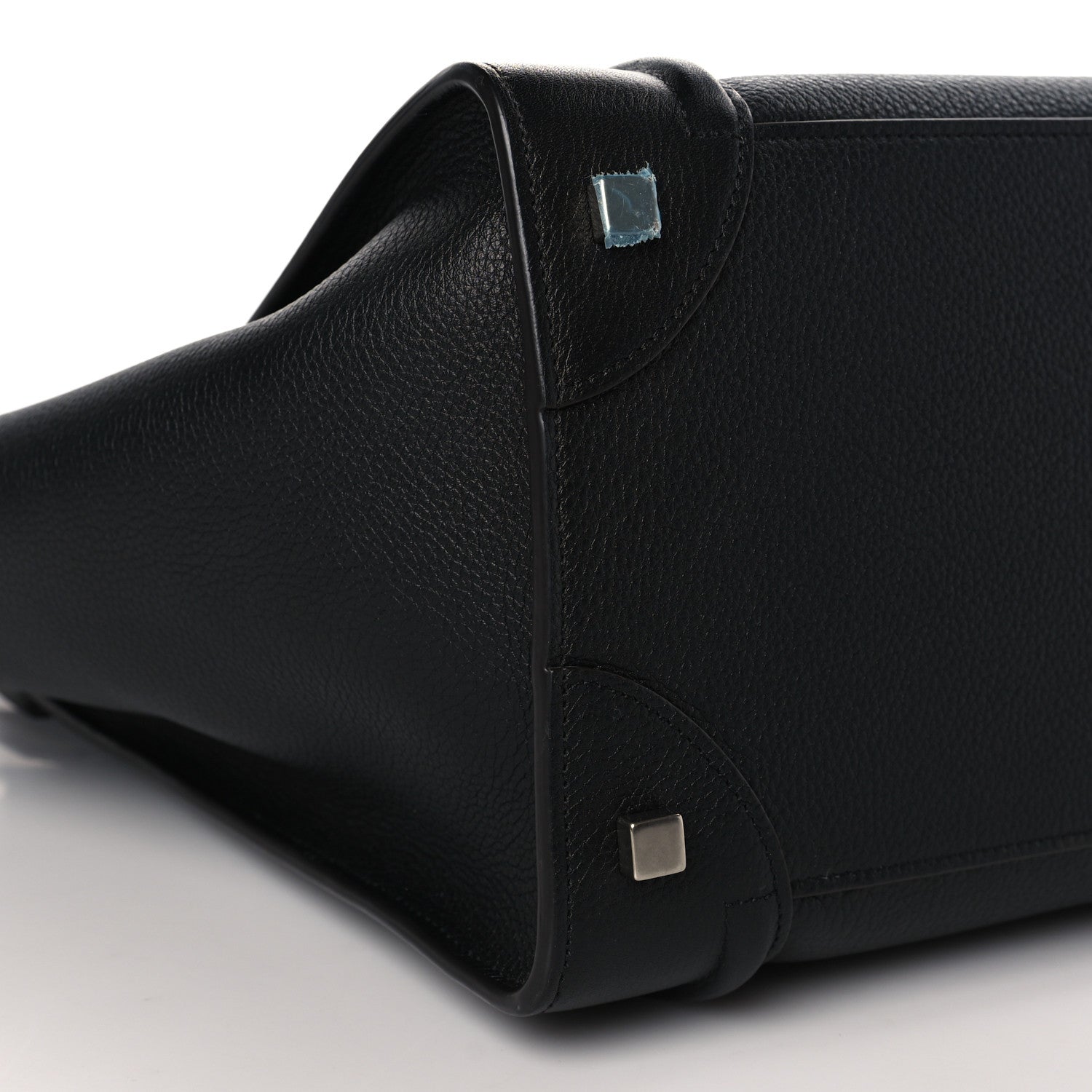 Celine Drummed Calfskin Mini Luggage Black 6 of 7