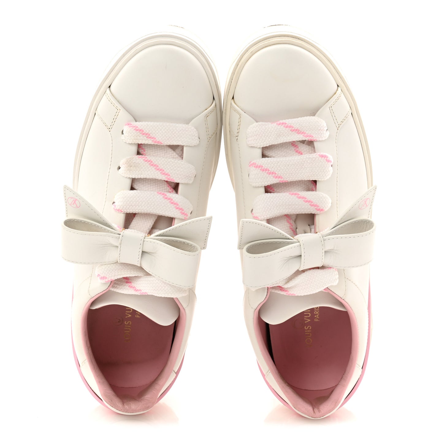 Time Out Bow Sneakers 37.5 White Pink