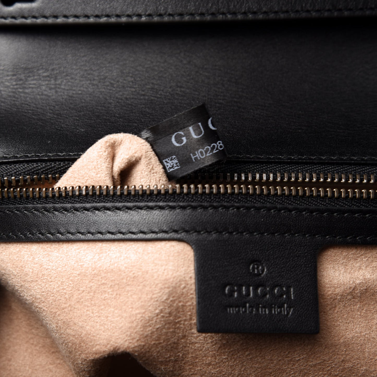 Calfskin Bamboo Trapuntata Queen Margaret Top Handle Bag Black