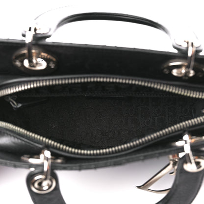 Christian Dior Calfskin Cannage Stitched Small East West Lady Dior Black 5 of 11