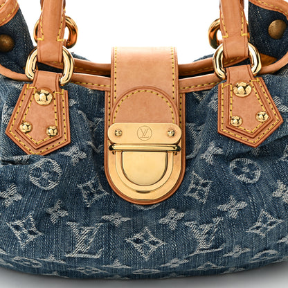 Louis Vuitton Monogram Denim Pleaty Blue 7 of 9