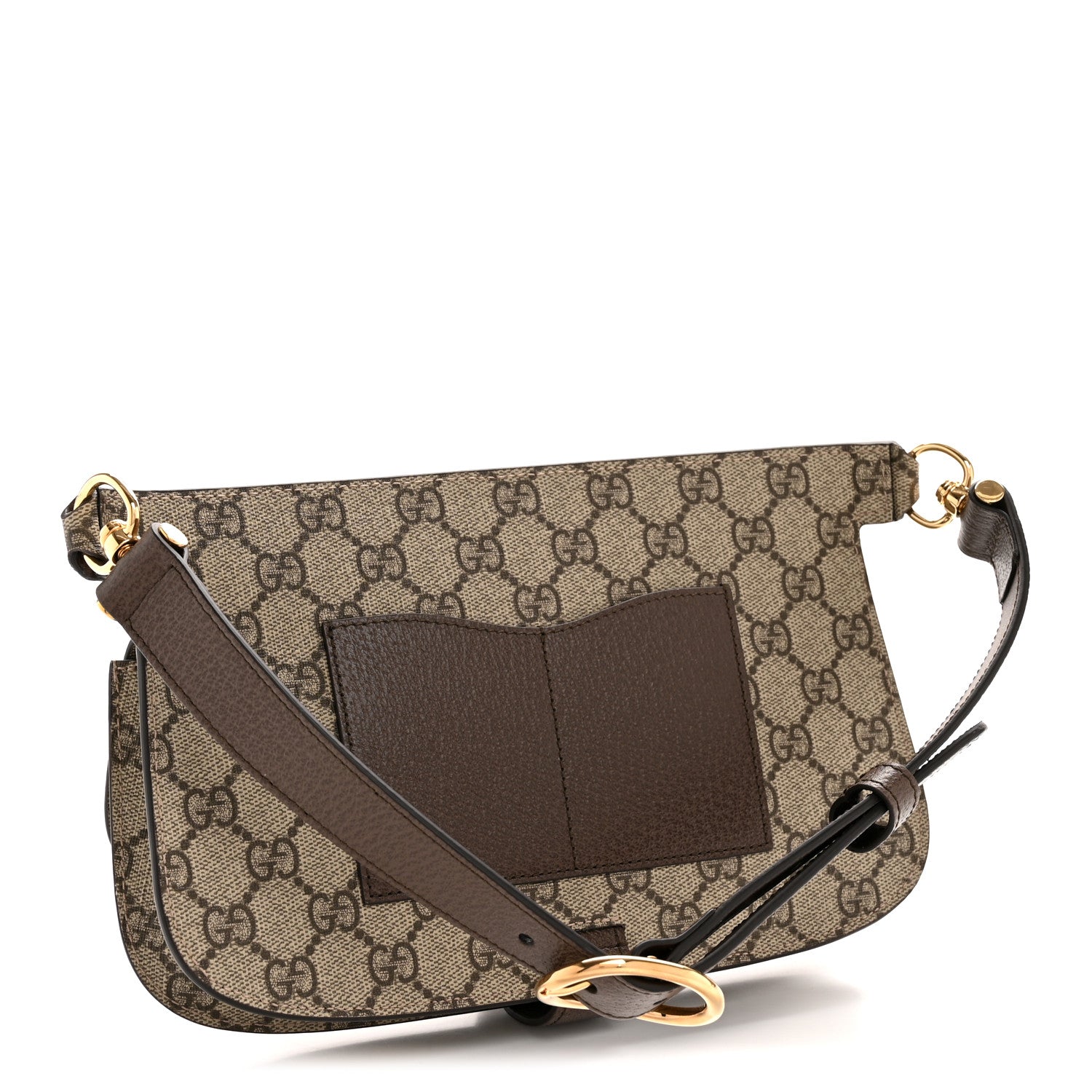 Gucci GG Supreme Monogram Textured Dollar Calfskin Blondie Belt Bag Beige Ebony New Acero 3 of 11