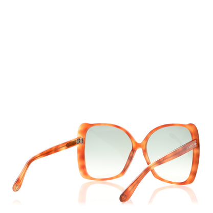 Gucci Acetate Oversize Square Frame GG0471S Sunglasses Havana Green 4 of 7