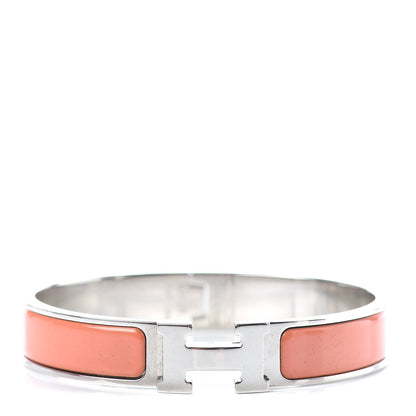 Hermes Enamel Narrow Clic Clac H Bracelet GM Mango 1 of 4