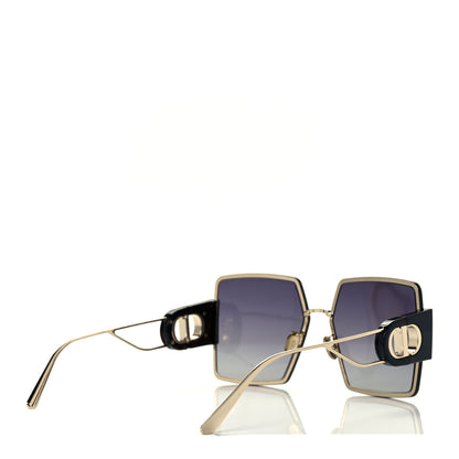 Christian Dior Acetate Square 30 Montaigne 2 Sunglasses Black Gold 4 of 8