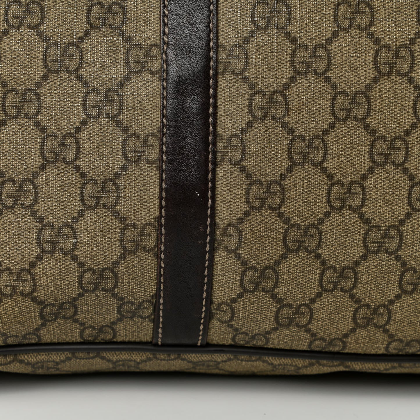 GG Plus Monogram Briefcase Dark Brown
