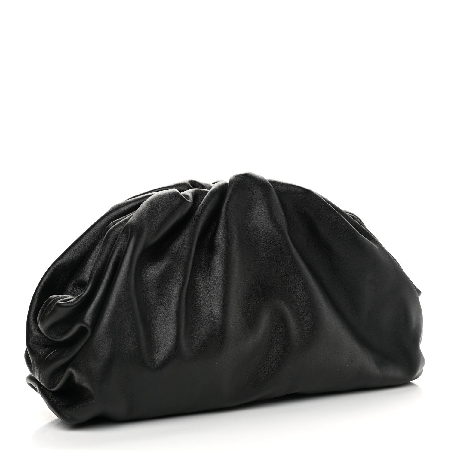 Bottega Veneta Smooth Butter Calf The Pouch Oversized Clutch Black 3 of 9