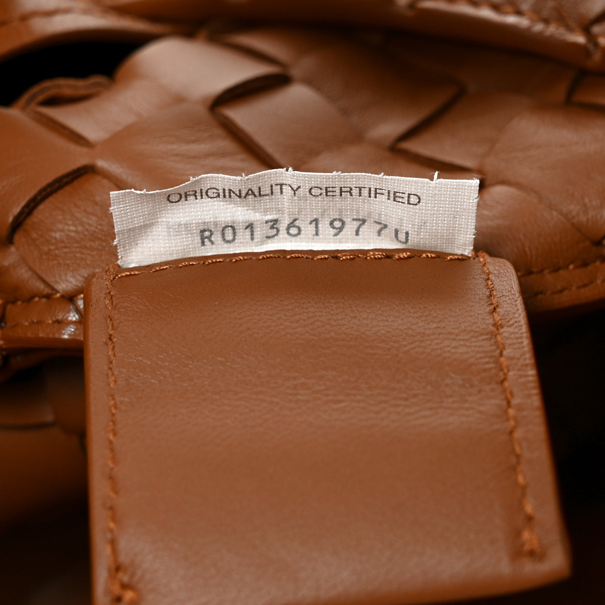 Nappa Intrecciato Medium Campana Shoulder Bag Tannin
