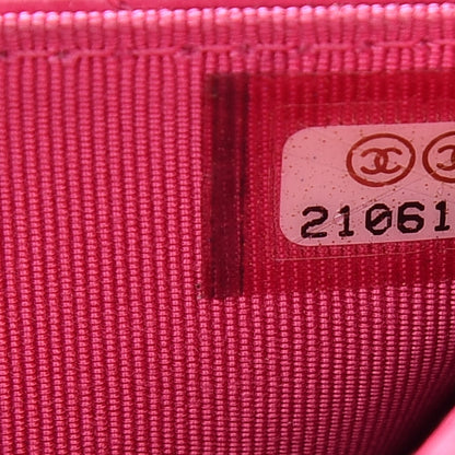 Chanel Caviar Quilted Wallet On Chain WOC Fuchsia 8 of 11