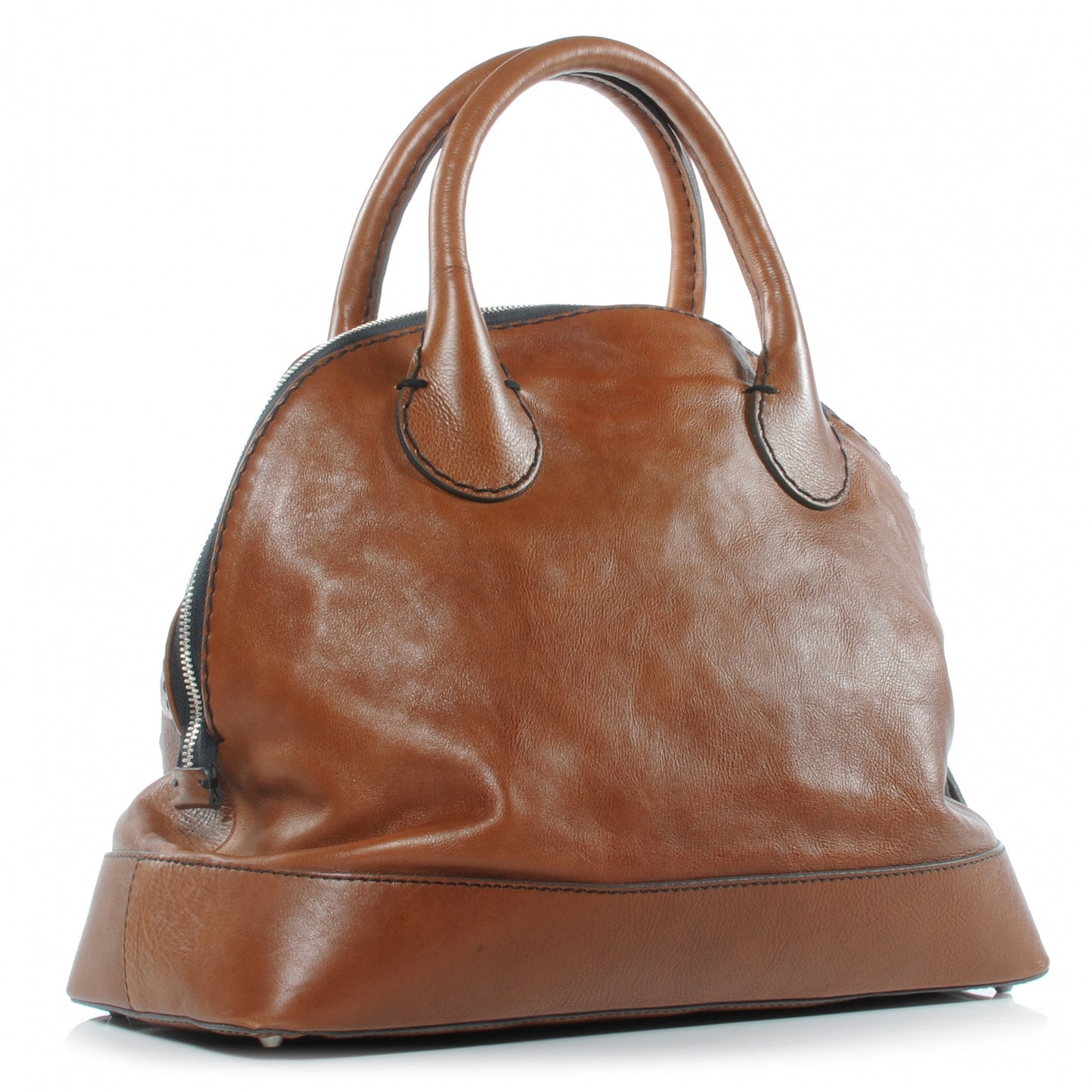 Calfskin Edith Dome Bowler Muscade