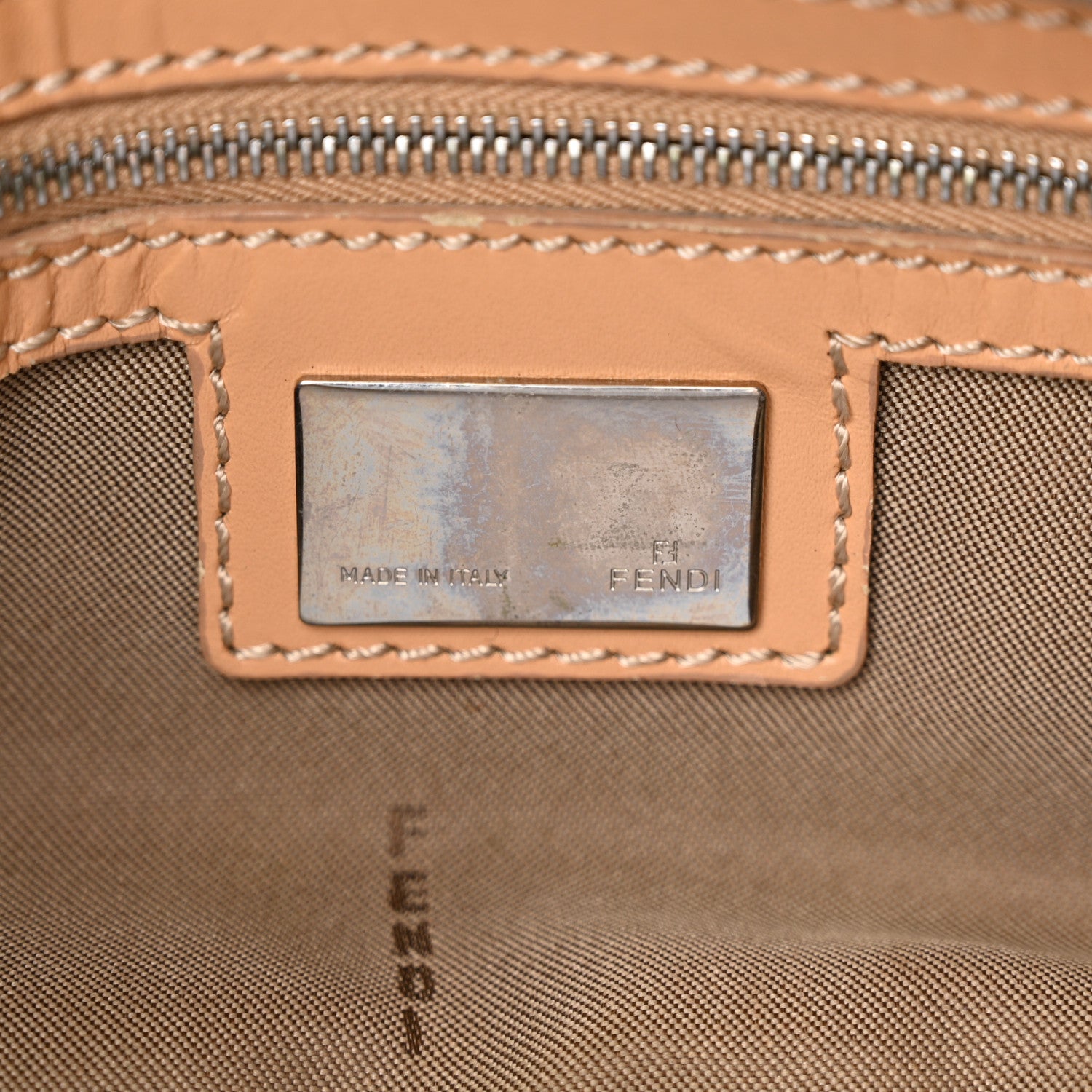 Fendi Zucchino Baguette Celeste Natural 6 of 11