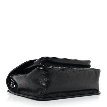 Saint Laurent Crinkled Calfskin Matelasse Monogram Medium Niki Chain Satchel Black 4 of 10