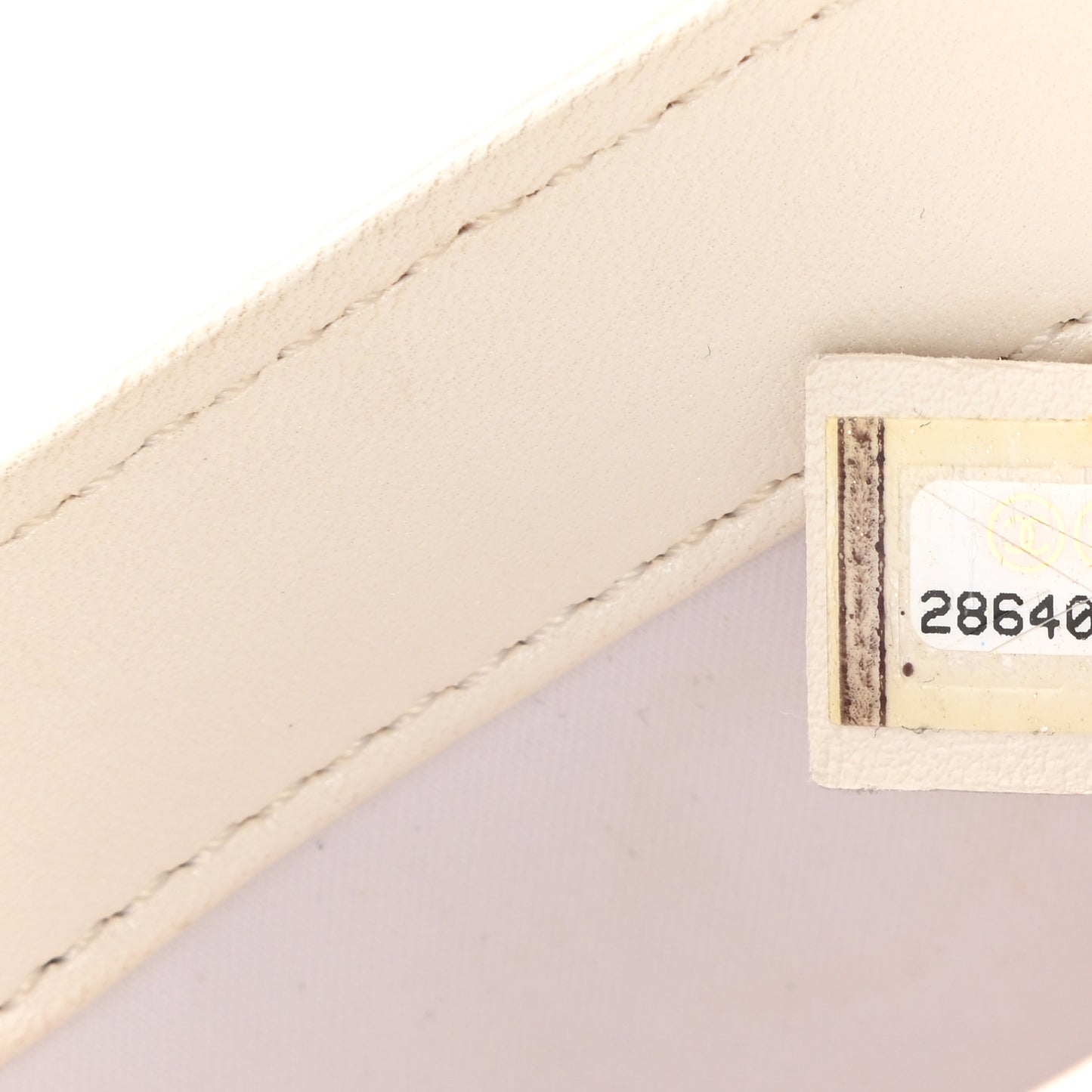 Sequin Mini Rectangular Flap White