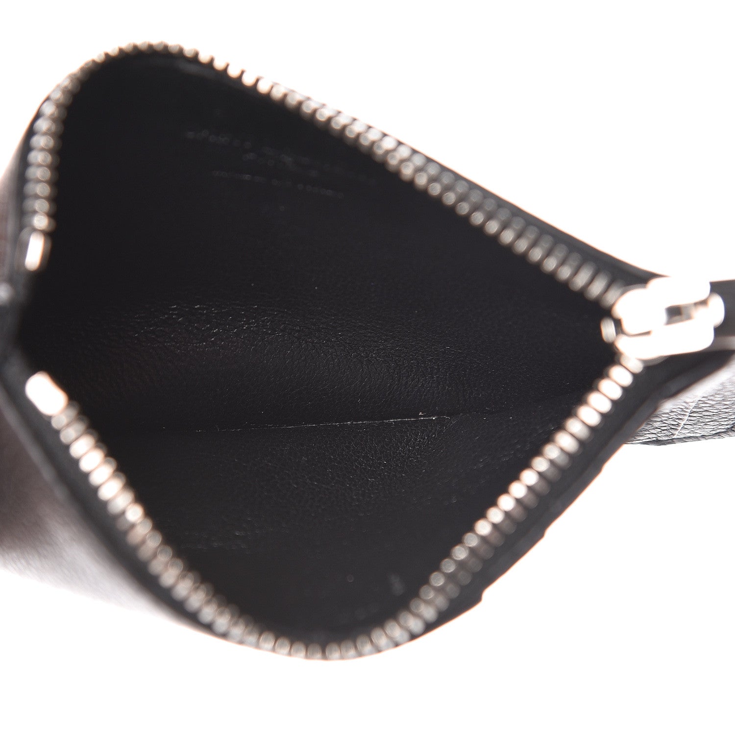 Saint Laurent Grained Calfskin 5 Fragments Zip Pouch Card Holder Black 5 of 7