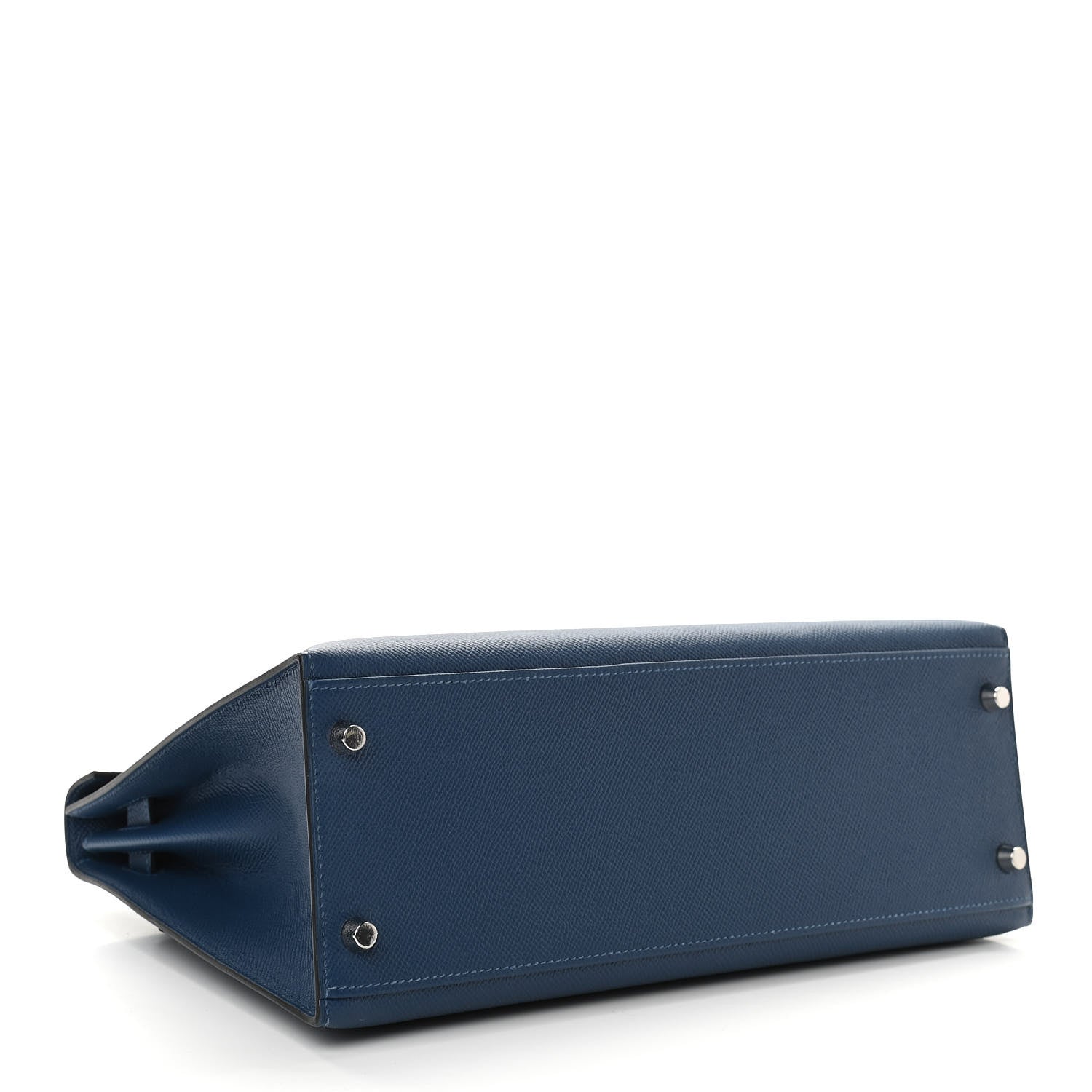 Hermes Epsom Kelly Sellier 32 Bleu De Malte 4 of 10