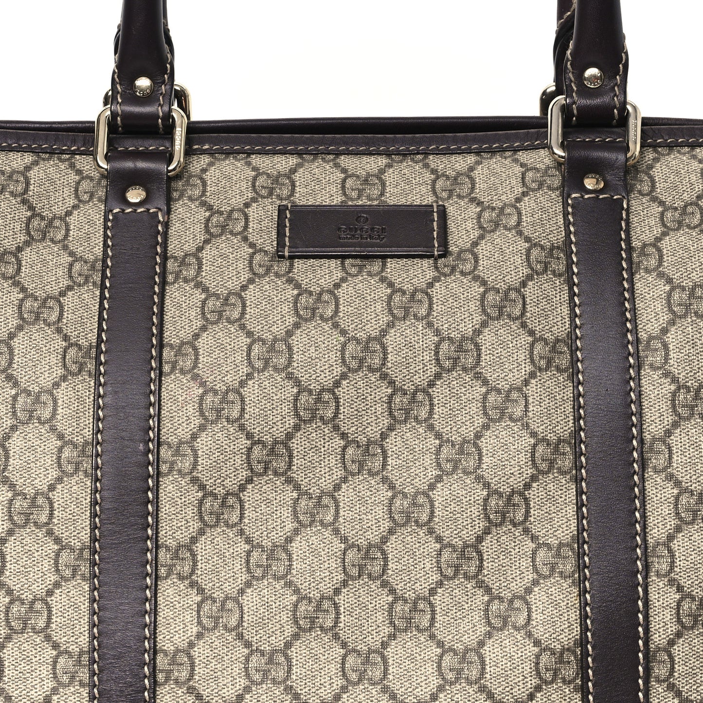 GG Plus Monogram Medium Joy Tote Dark Brown