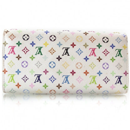 Louis Vuitton Monogram Multicolor Sarah Wallet White 2 of 12