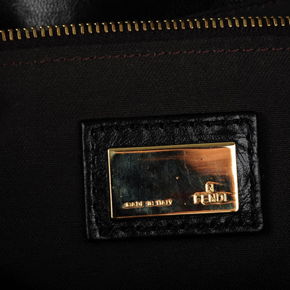 Fendi Vitello Acqua Maxi Baguette Shoulder Bag Black 7 of 8