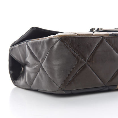 Chanel Lambskin Quilted Patchwork Boy Flap Brown 13 of 14