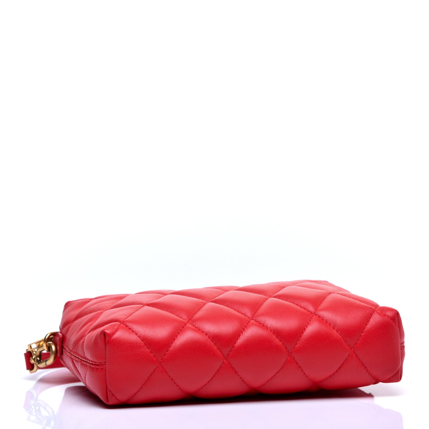 Balenciaga Nappa Calfskin Quilted Touch B Camera Shoulder Bag Bright Red 4 of 11