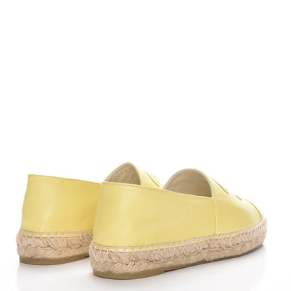 Chanel Lambskin CC Espadrilles 39 Yellow 4 of 11