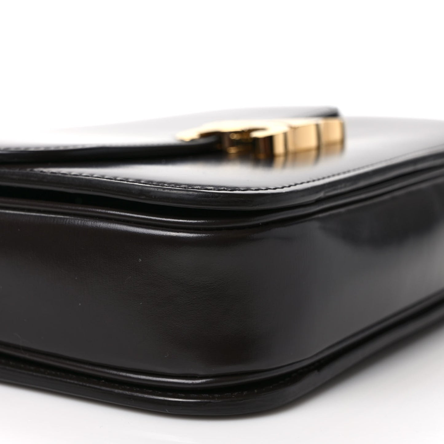 Shiny Calfskin Medium Triomphe Brown