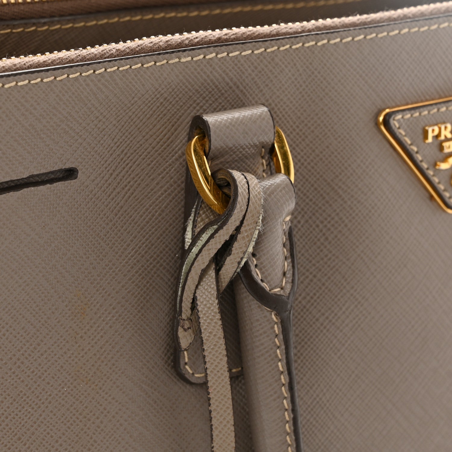 Prada Saffiano Medium Galleria Double Zip Tote Argilla 15 of 15