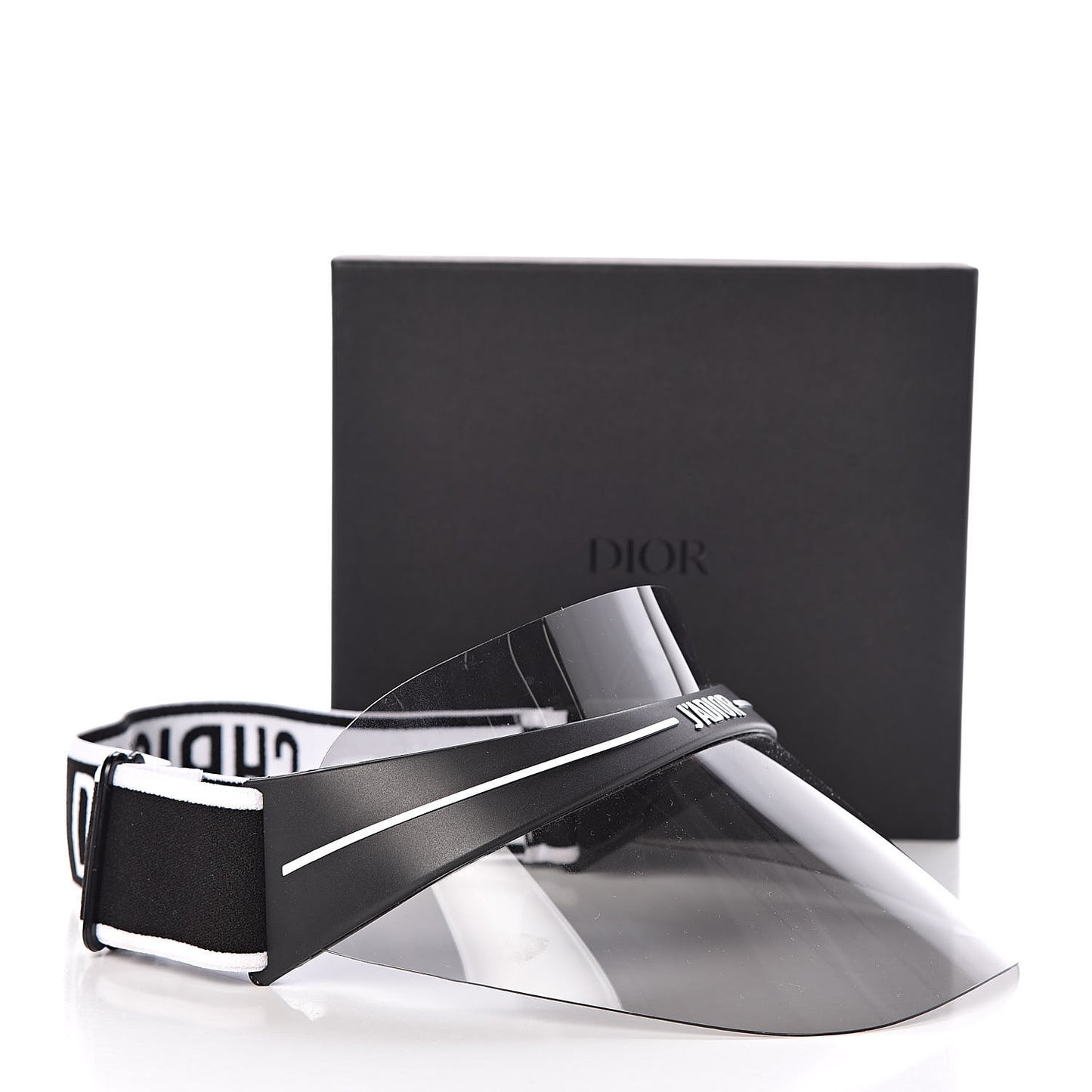 Mirrored DiorClub1 Sun Visor Silver