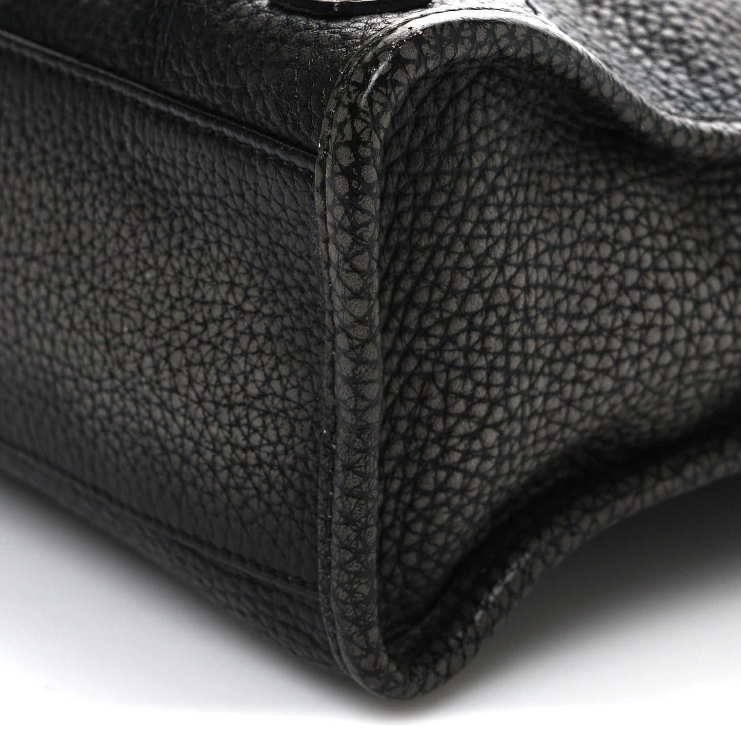 Grained Calfskin Classic Gold Hardware Mini City Ombre Grey Gradient