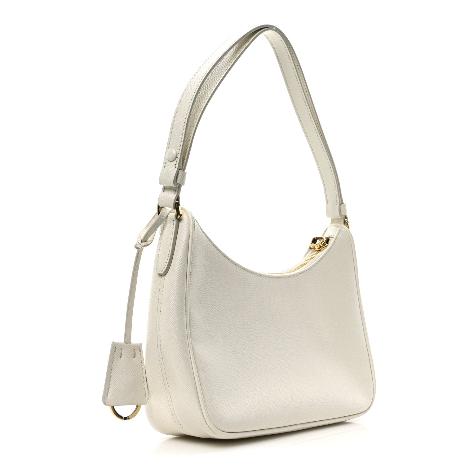 Prada Saffiano Lux Mini Re-Edition Shoulder Bag White 3 of 10