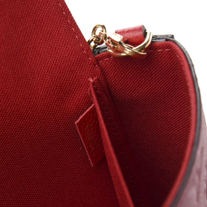 Louis Vuitton Empreinte Pochette Felicie Chain Wallet Scarlet 9 of 12