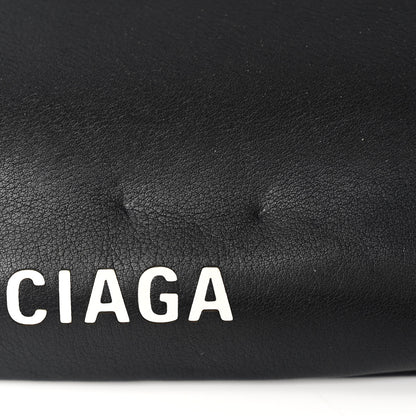 Balenciaga Shiny Day Calfskin XS Triangle Square Bag Black 10 of 12