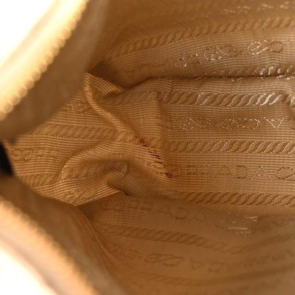 Prada Re-Nylon Saffiano Stitched Mini Re-Edition 1995 Chaine Shoulder Bag Desert Beige 10 of 10