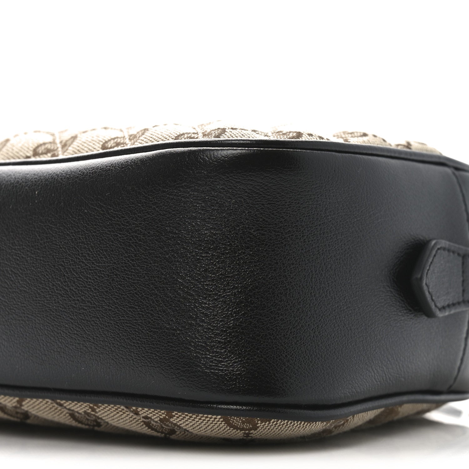 Gucci Monogram Matelasse Diagonal Small GG Marmont Chain Shoulder Bag Beige Black 10 of 10