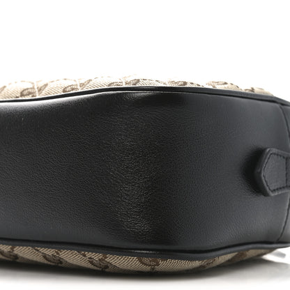 Gucci Monogram Matelasse Diagonal Small GG Marmont Chain Shoulder Bag Beige Black 10 of 10