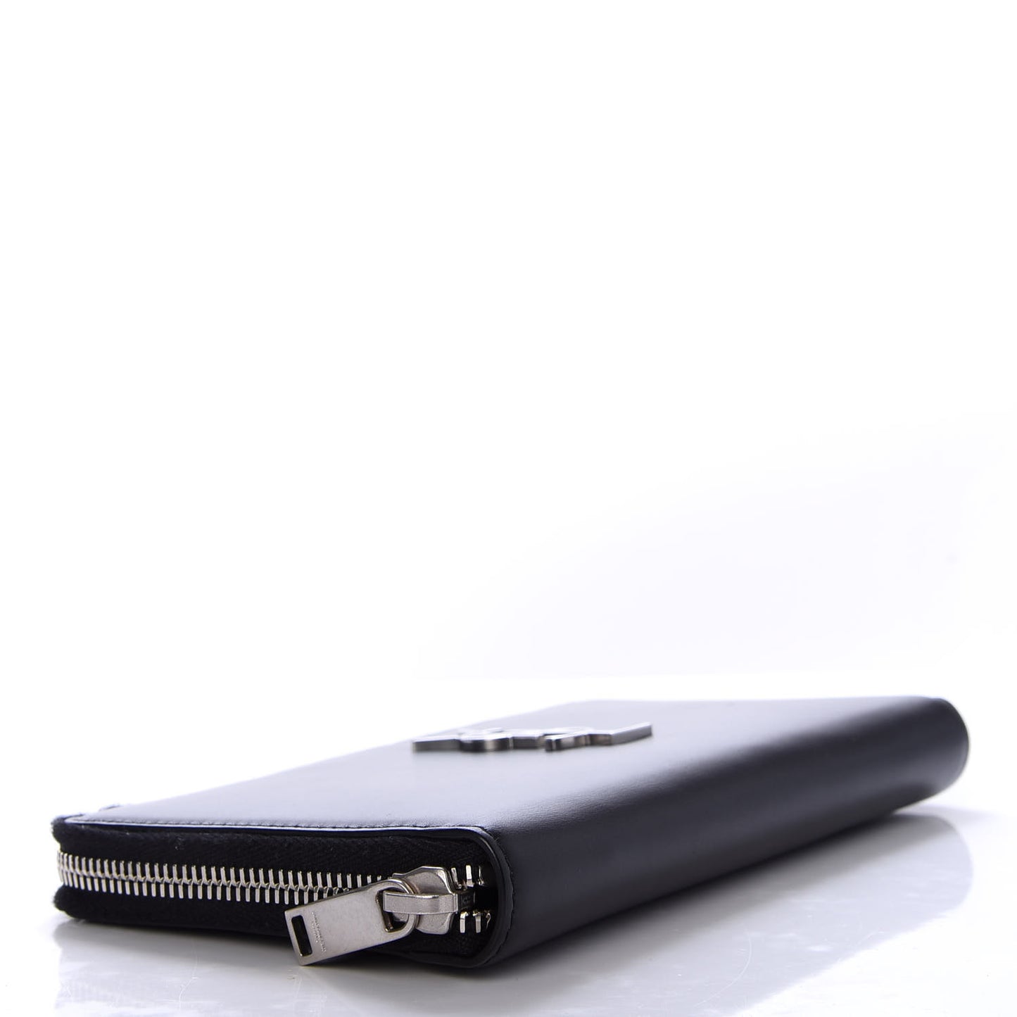 Ultra Calfskin Monogram Mens Zip Around Continental Wallet Black