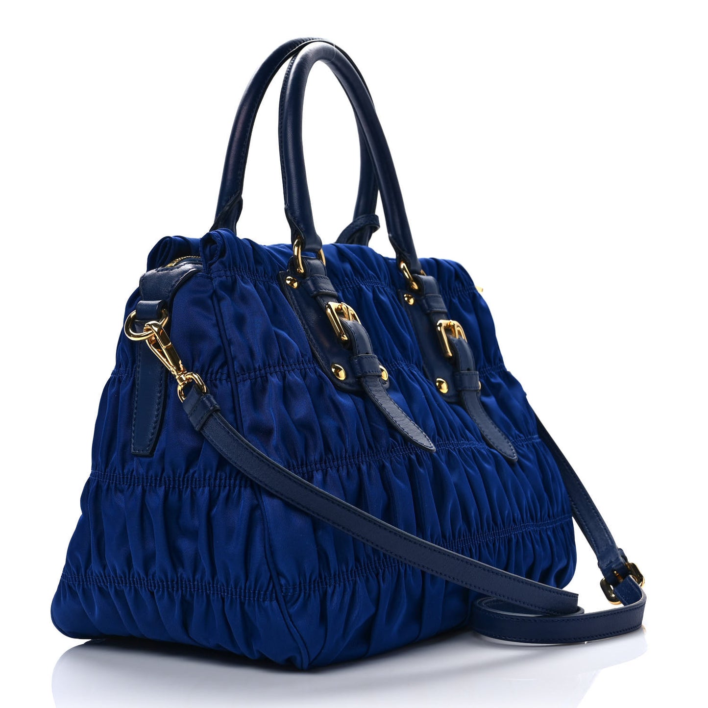 Tessuto Nylon Gaufre Tote Bleutte
