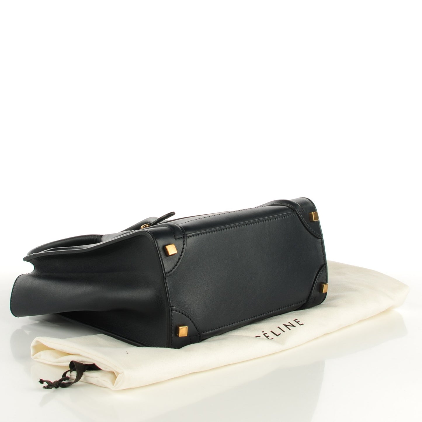 Smooth Calfskin Micro Luggage Navy Blue