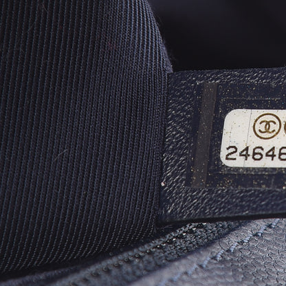 Chanel Caviar Quilted New Medium Boy Flap Dark Navy Blue 7 of 11