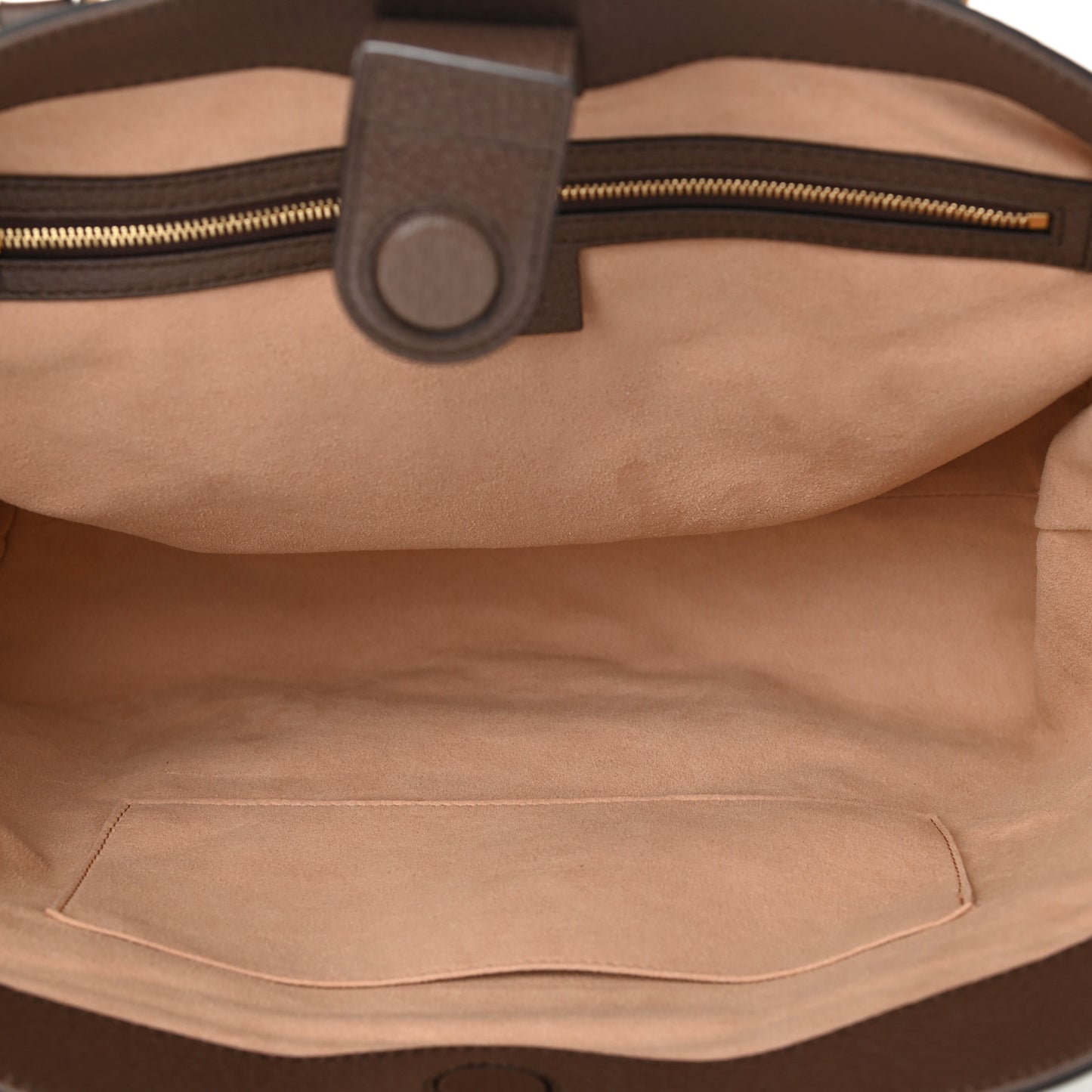 GG Supreme Monogram Medium Ophidia Shopping Tote Brown