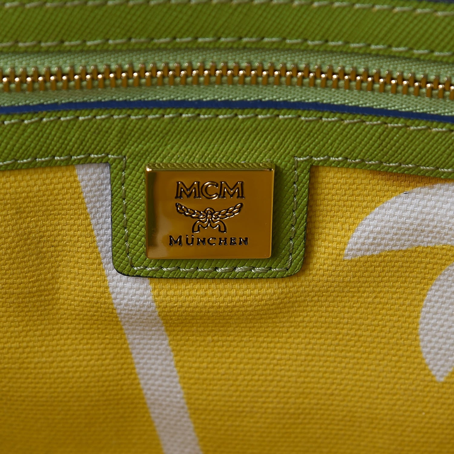 MCM Visetos Saffiano Craig and Karl Eyes On The Horizon Tote Cognac 7 of 23